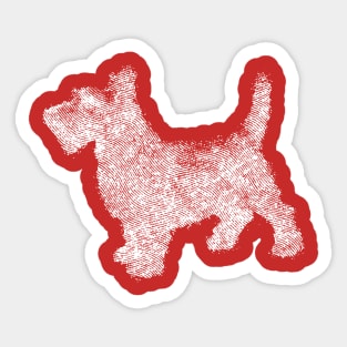 Scottish Terrier dog art Sticker